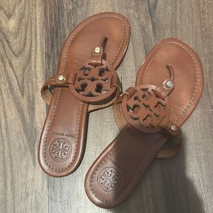 Tory Burch tan Miller sandals 8